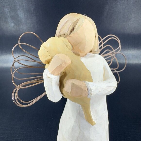 Vintage 1999 Willow Tree Angel Figurine Angel Of Friendship Resin Figure Demdaco - Picture 3 of 8